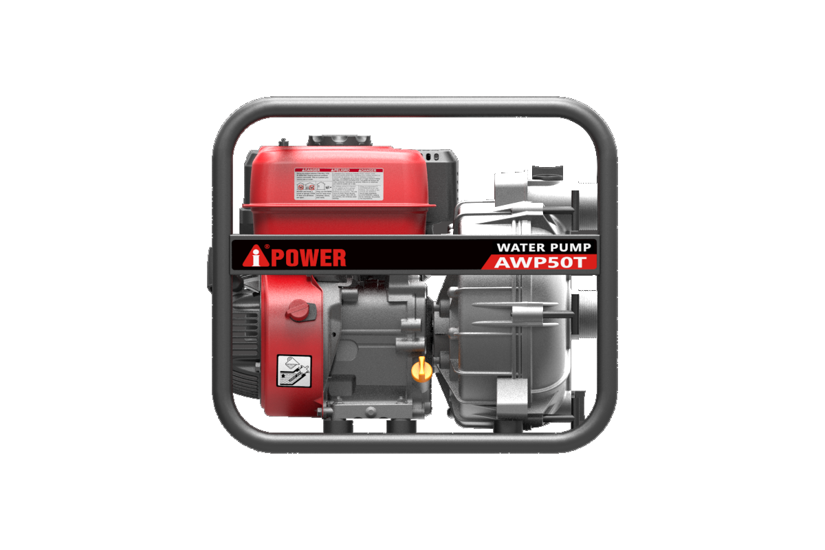 Бензиновая мотопомпа для грязной воды A-iPower AWP50T