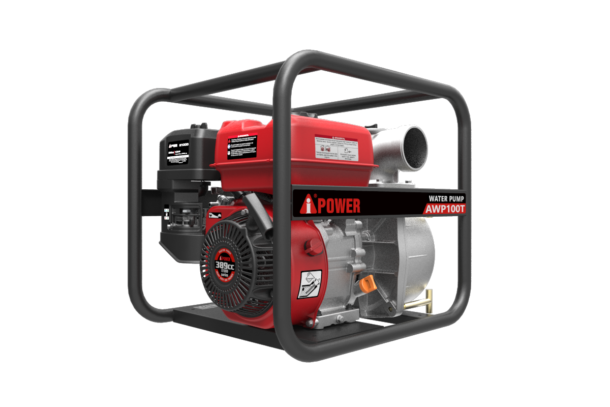 Бензиновая мотопомпа для грязной воды A-iPower AWP100T