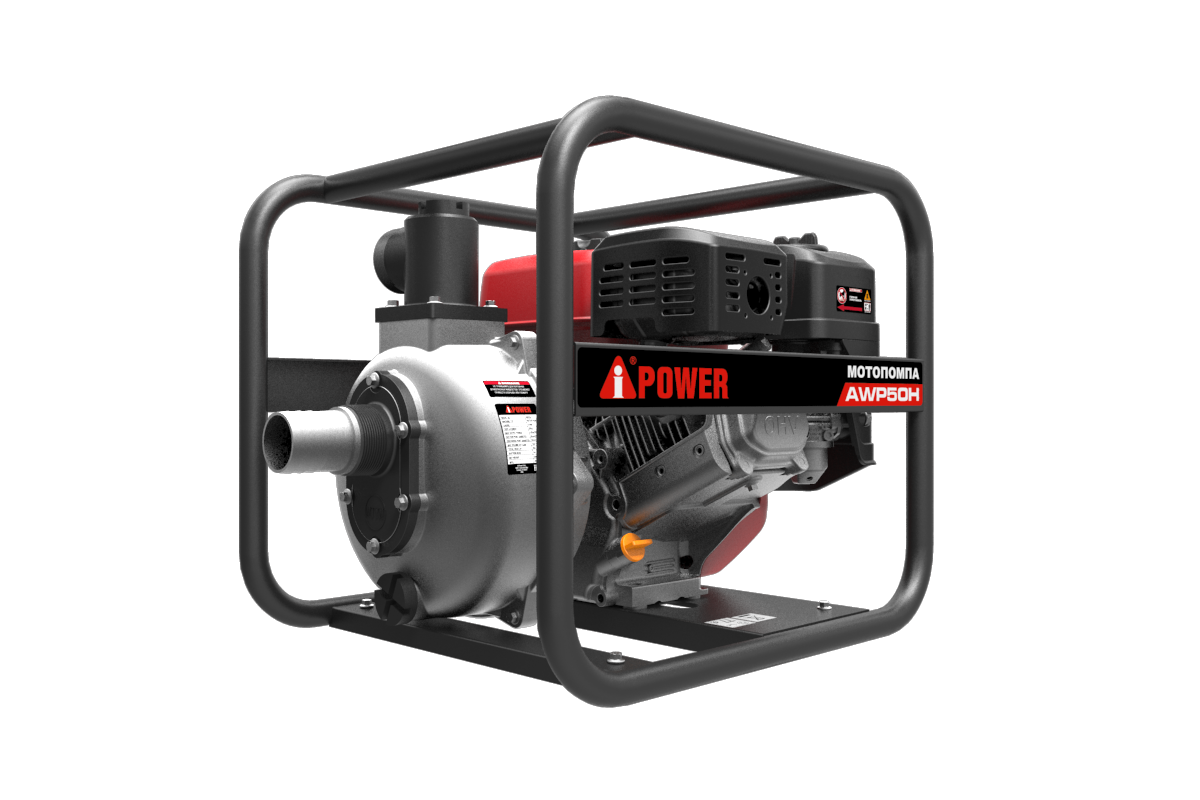 Бензиновая мотопомпа высоконапорная A-iPower AWP50H