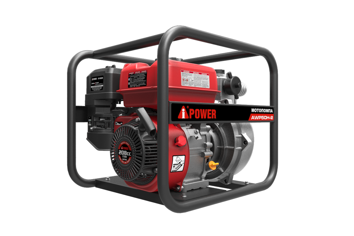 Бензиновая мотопомпа высоконапорная A-iPower AWP50H-2