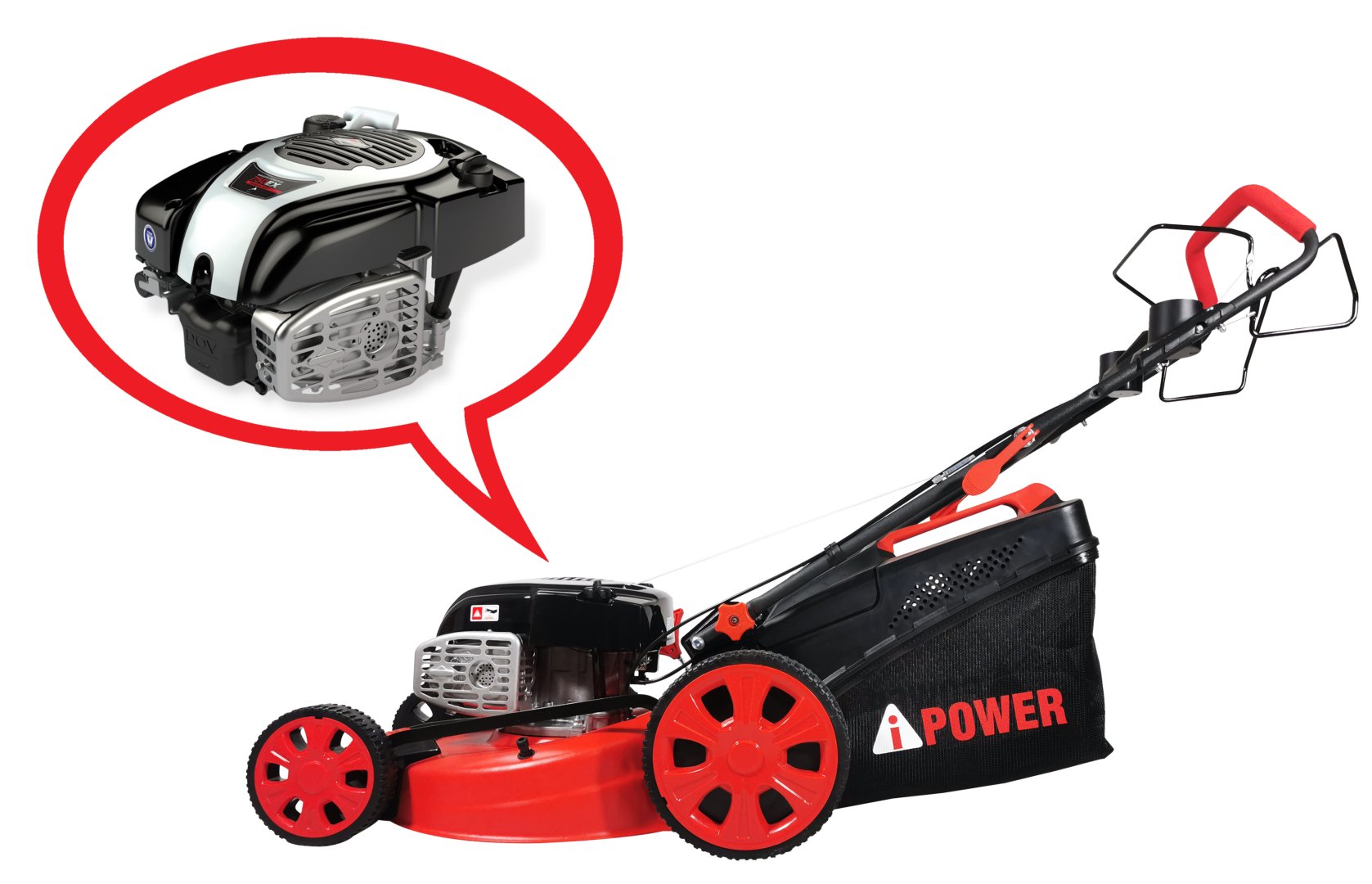 Газонокосилка бензиновая самоходная  A-iPower ALM51SH Briggs Stratton купить официальный сайт