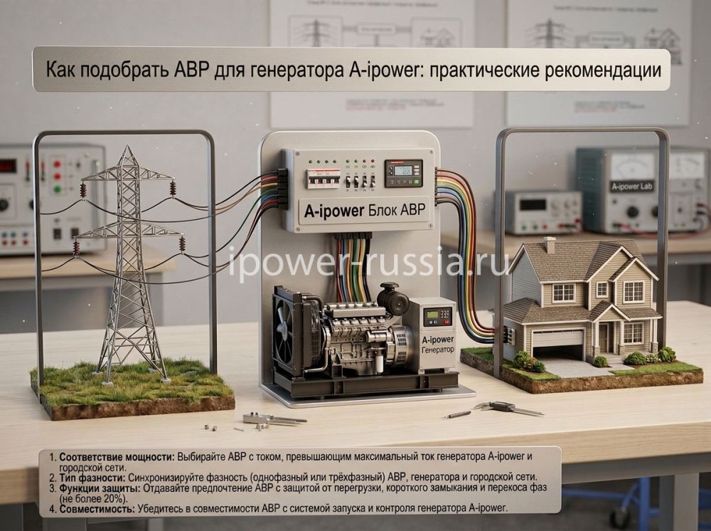 Как подобрать АВР для генератора A-ipower: практические рекомендации