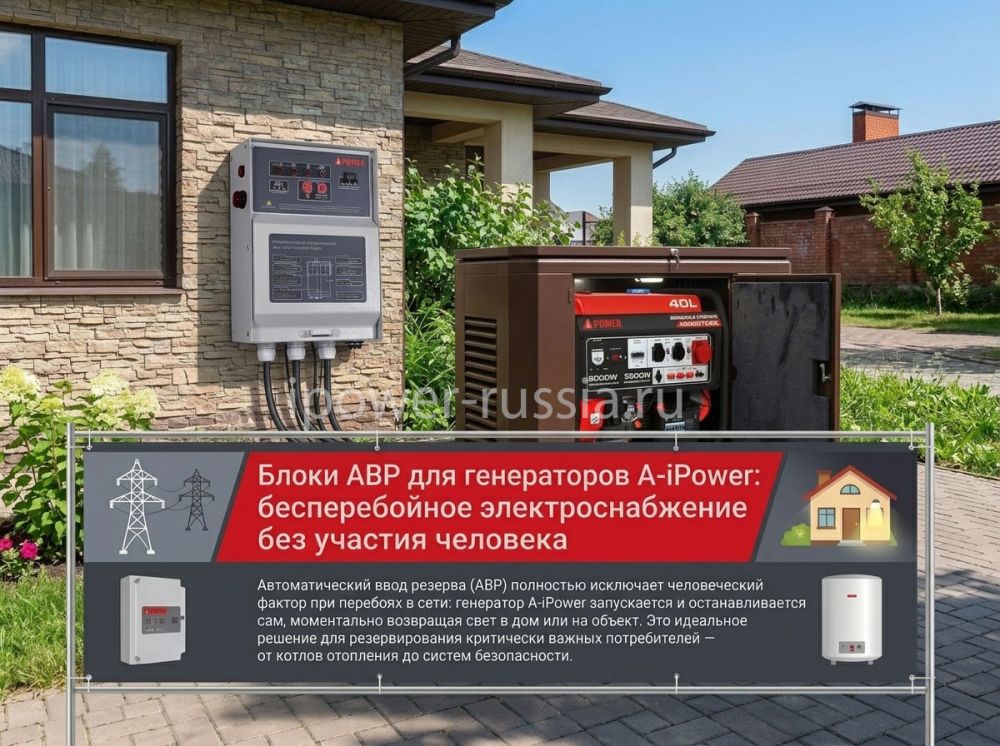 АВР для генератора A-iPower: принцип работы и устройство.